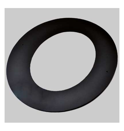 ROSONE A 45° NERO OPACO - Ø 130