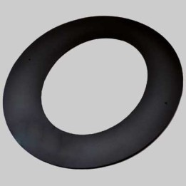 ROSONE A 45° NERO OPACO - Ø 150