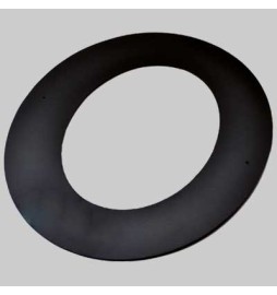 ROSONE A 45° NERO OPACO - Ø 150