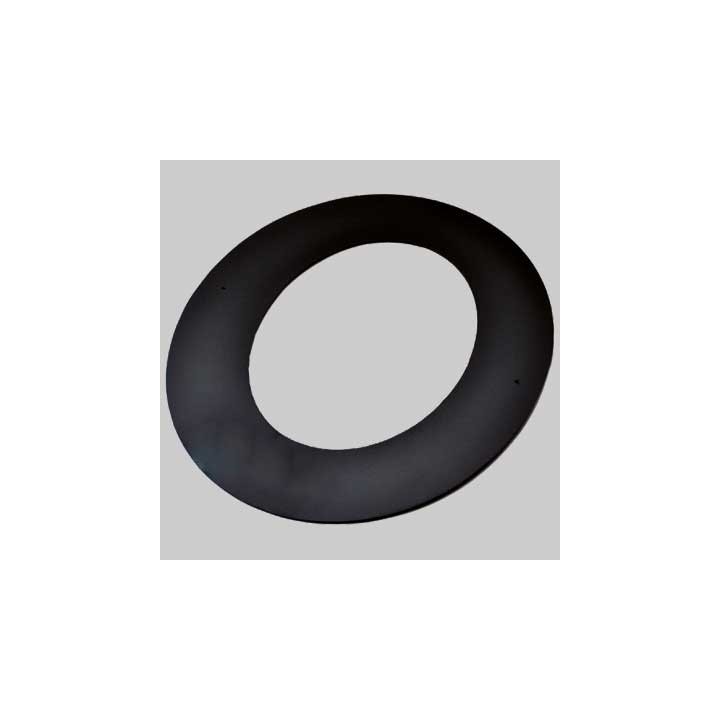 ROSONE A 45° NERO OPACO - Ø 150
