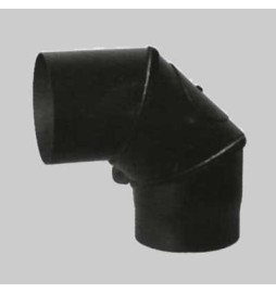 GOMITO A 90° GIREVOLE PER STUFE A LEGNA - Ø 120 mm