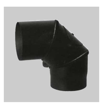 GOMITO A 90° GIREVOLE PER STUFE A LEGNA - Ø 150 mm