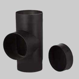 RACCORDO A T PER STUFE A LEGNA - Ø 150 mm