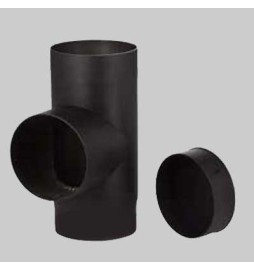 RACCORDO A T PER STUFE A LEGNA - Ø 150 mm