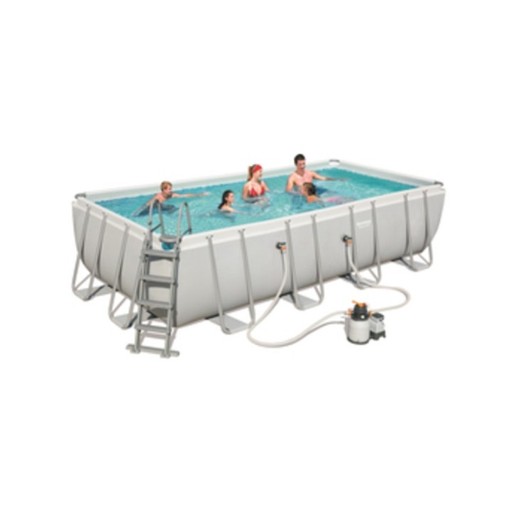 PISCINA POWER STEEL C/TELAIO E ACCES 549X274X122 56466