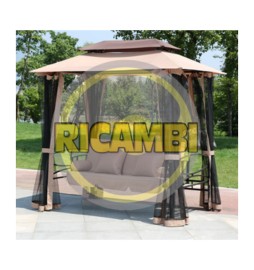 C SET TELI MOSCHIERA P/DONDOLO HAREM BEIGE SC