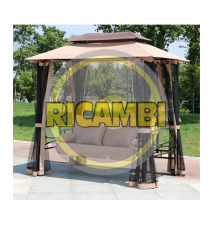 C SET TELI MOSCHIERA P/DONDOLO HAREM BEIGE SC