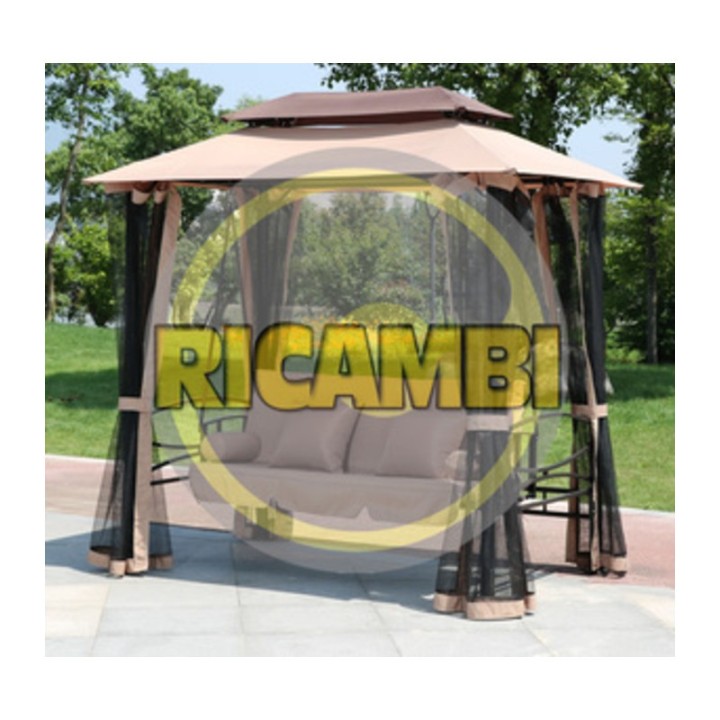 C SET TELI MOSCHIERA P/DONDOLO HAREM BEIGE SC