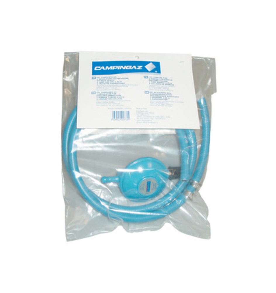 KIT REGOLATORE C/TUBO E FASCETTE P/BARBECUE GAS