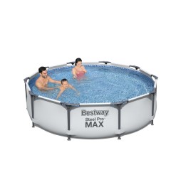 PISCINA STEEL PRO MAX C/TELAIO E POMPA D 305X76 56408