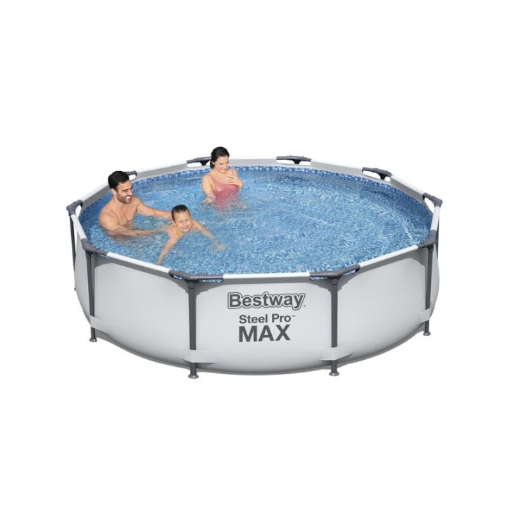 PISCINA STEEL PRO MAX C/TELAIO E POMPA D 305X76 56408