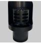 TERMINALE ORIZZONTALE A GRIGLIA INOX VERNICIATO - DM 80 M.