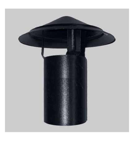 FUMAIOLO A CAPPELLO "CINESE" PER TUBO PELLET - Ø 100 mm