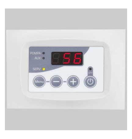 CENTRALINA DIGITALE PER TERMOCAMINI E PANNELLI - Digitale placca bianca