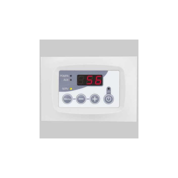 CENTRALINA DIGITALE PER TERMOCAMINI E PANNELLI - Digitale placca bianca