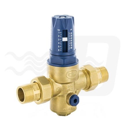 RIDUTTORE DI PRESSIONE A MEMBRANA TWIST PN 25 SENZA MANOMETRO 1/2"