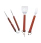 C SET BARBECUE WOODY 46CM 3 PZ