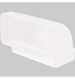 GOMITO 90° RETTANGOLARE VERTICALE - 55 x 110 mm