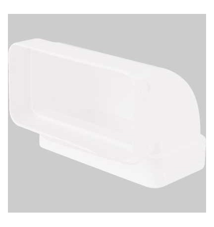 GOMITO 90° RETTANGOLARE VERTICALE - 55 x 110 mm