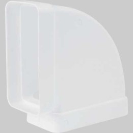 GOMITO 90° RETTANGOLARE ORIZZONTALE - 55 x 110 mm