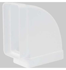 GOMITO 90° RETTANGOLARE ORIZZONTALE - 55 x 110 mm