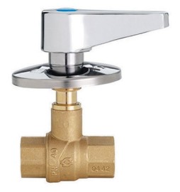 VALVOLA A SFERA DA INCASSO FF CON LEVA E ROSONE 1/2" DN 15 PN 40