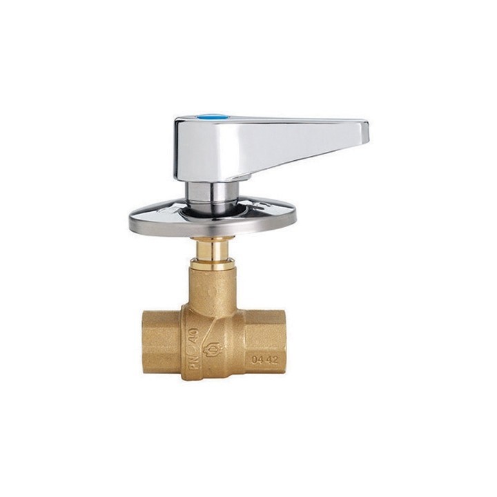 VALVOLA A SFERA DA INCASSO FF CON LEVA E ROSONE 1/2" DN 15 PN 40