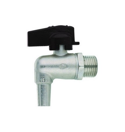 RUBINETTO A SFERA A SQUADRA PER OLIO CON LEVETTA NERA 1/2" DN 10 PN 10