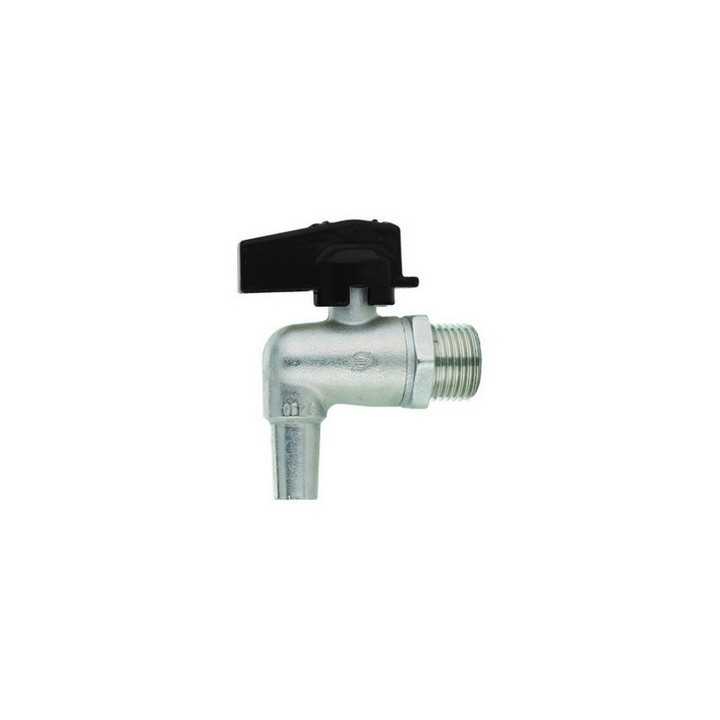 RUBINETTO A SFERA A SQUADRA PER OLIO CON LEVETTA NERA 1/2" DN 10 PN 10