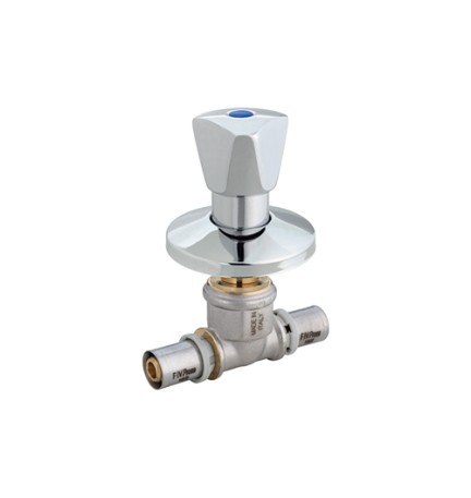 VALVOLA DA INCASSO SOTTOINTONACO CON VOLANTINO 20 x 20