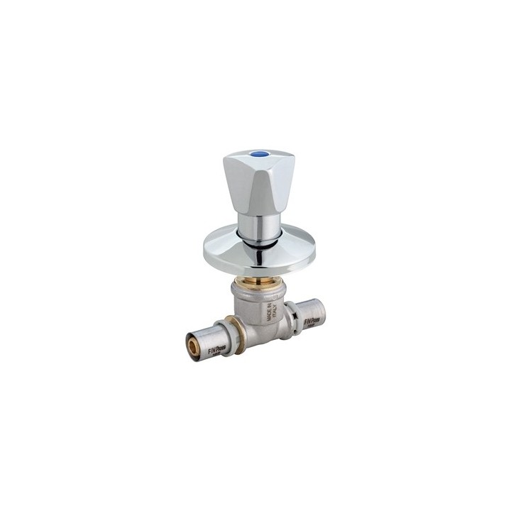 VALVOLA DA INCASSO SOTTOINTONACO CON VOLANTINO 20 x 20