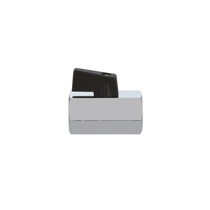 RUBINETTO A SFERA FEMMINA FEMMINA CON LEVETTA NERA 3/8" DN 8 PN 10