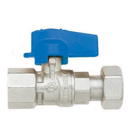 RUBINETTO A SFERA DIRITTO FEMMINA-GIRELLO FEMMINA 1/2" x 1/2" DN 10 PN 10