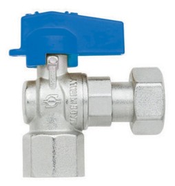 RUBINETTO A SFERA SQUADRA FEMMINA - DADO GIREVOLE FEMMINA 1/2" x 1/2" DN 10...