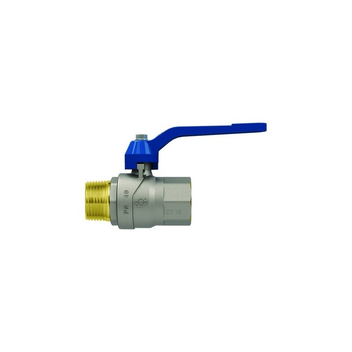 VALVOLA A SFERA P.T. CON LEVA EVOLUTION MASCHIO-FEMMINA 1"1/2 DN 40 PN 25