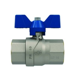 VALVOLA A SFERA P.T. CON FARFALLA EVOLUTION FEMMINA-FEMMINA 1"1/4 DN 32 PN 25