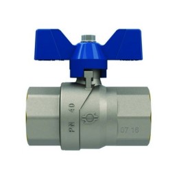 VALVOLA A SFERA P.T. CON FARFALLA EVOLUTION FEMMINA-FEMMINA 1" F-BRICO