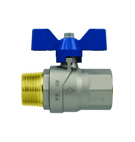 VALVOLA A SFERA P.T. CON FARFALLA EVOLUTION MASCHIO-FEMMINA 3/4" F-BRICO