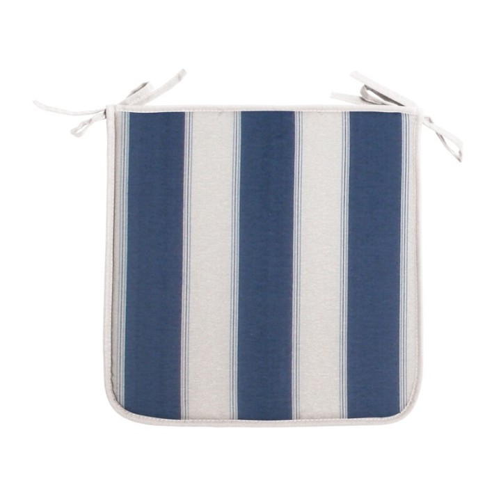 CUSCINO PANAREA 39X39X2CM RIGATO BLU