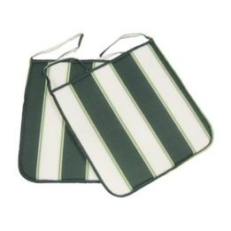 CUSCINO PANAREA 39X39X2CM RIGATO VERDE