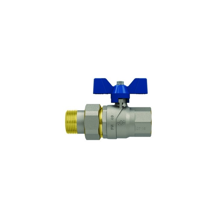 VALVOLA A SFERA P.T. CON FARFALLA EVOLUTION FEMMINA-BOCCHETTONE 1/2" DN 15 PN 50