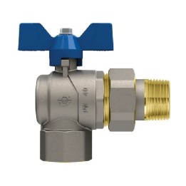 VALVOLA A SFERA P.T. CON FARFALLA A SQUADRA EVOLUTION FEMMINA-BOCCHETT 1/2" x 1/2" DN 15 PN 50