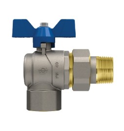 VALVOLA A SFERA P.T. CON FARFALLA A SQUADRA EVOLUTION FEMMINA-BOCCHETT 1/2" x...