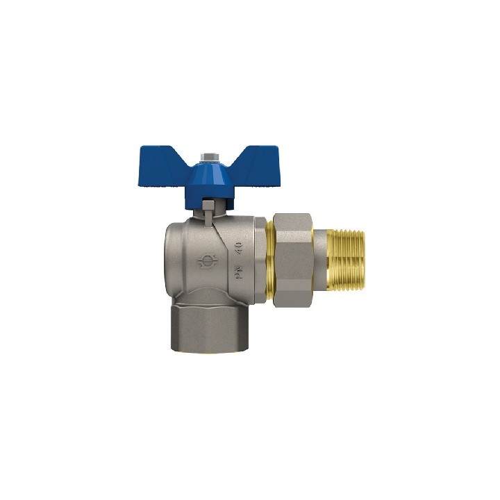 VALVOLA A SFERA P.T. CON FARFALLA A SQUADRA EVOLUTION FEMMINA-BOCCHETT 1/2" x 1/2" DN 15 PN 50