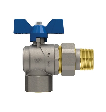 VALVOLA A SFERA P.T. CON FARFALLA A SQUADRA EVOLUTION FEMMINA-BOCCHETT 1" x 1" DN 25 PN 30