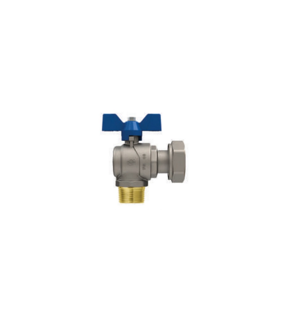 VALVOLA A SFERA CON FARFALLA A SQUADRA EVOLUTION MASCHIO DADO GIREVOLE 3/4" x 1" DN 20 PN 40