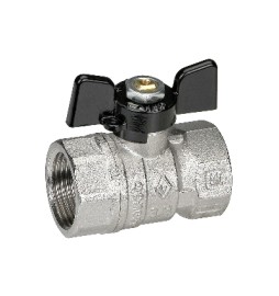 VALVOLA A SFERA FF CON FARFALLA 1" DN 25 PN 25