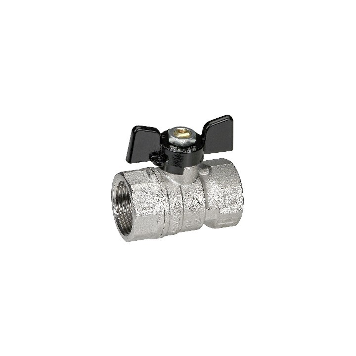 VALVOLA A SFERA FF CON FARFALLA 1" DN 25 F-BRICO