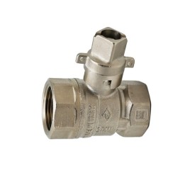 VALVOLA A SFERA FF QUADRO PIOMBABILE 3/4" DN 20 PN 25