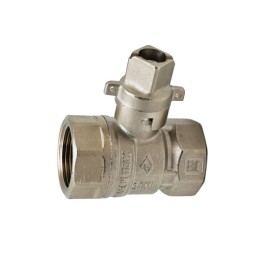 VALVOLA A SFERA FF QUADRO PIOMBABILE 3/4" DN 20 PN 25